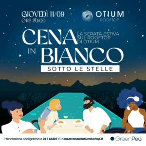 Cena in bianco sotto le stelle da Otium Rooftop - giovedì 11 settembre locandina evento